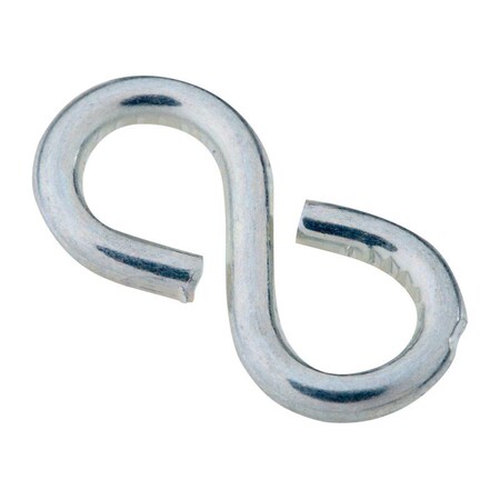 Homecare Products 0.87 in. Steel Closed S-Hook - Zinc Plated, 8PK HO3302567